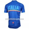 Azurblaues Radtrikot kurzarm 2018 Italienischer